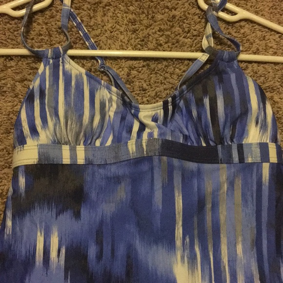 Athlete Blue Print Tankini size XXS - Picture 2 of 5